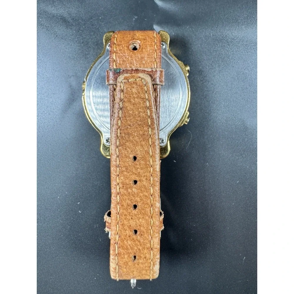 Vintage Lorus Disney Mickey Mouse Musical Quartz Watch V422-0010 Gold Tone 8in
